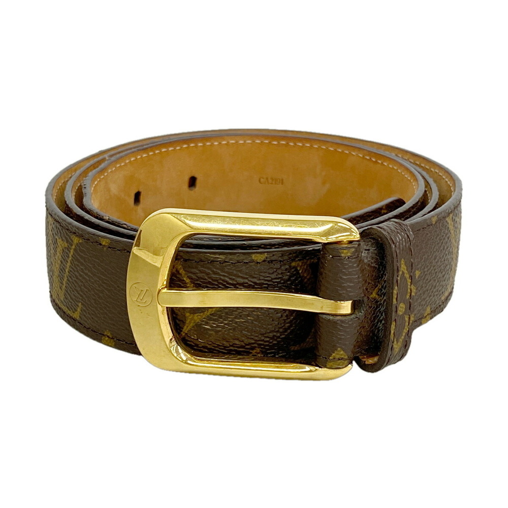 Louis Vuitton Monogram Belt, Ceinture Ellipse M6919, Brown, Men's/Women's